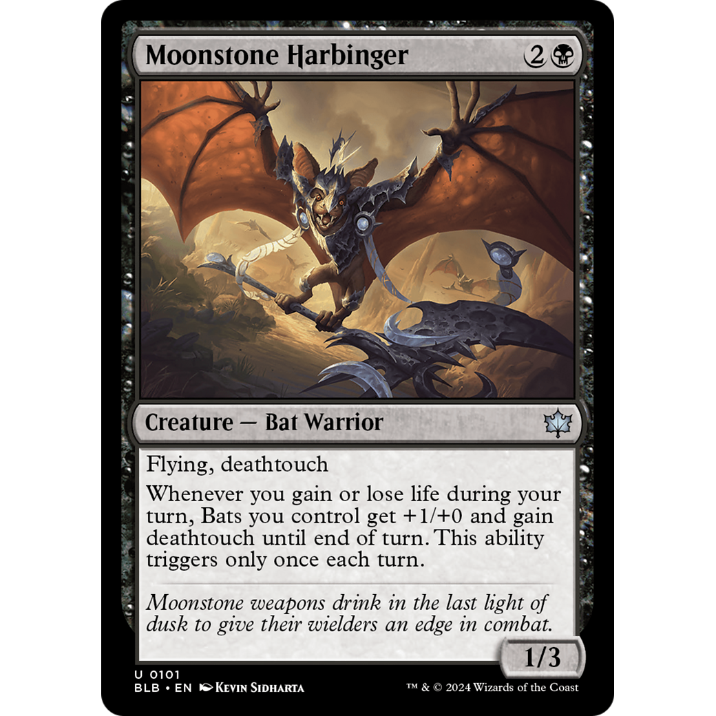 Moonstone Harbinger (BLB-101) - Bloomburrow Foil