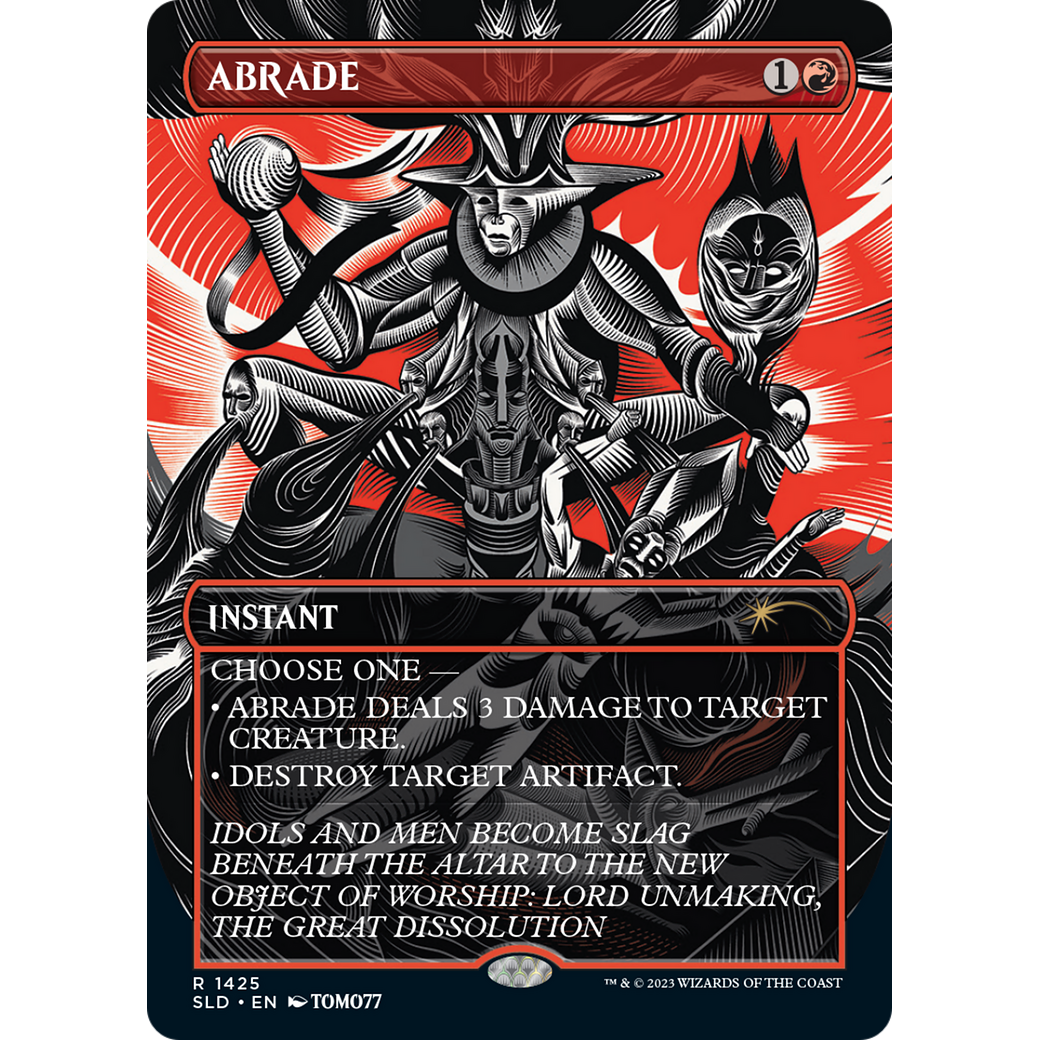 Abrade (SLD-1425) - Secret Lair Drop (Borderless)
