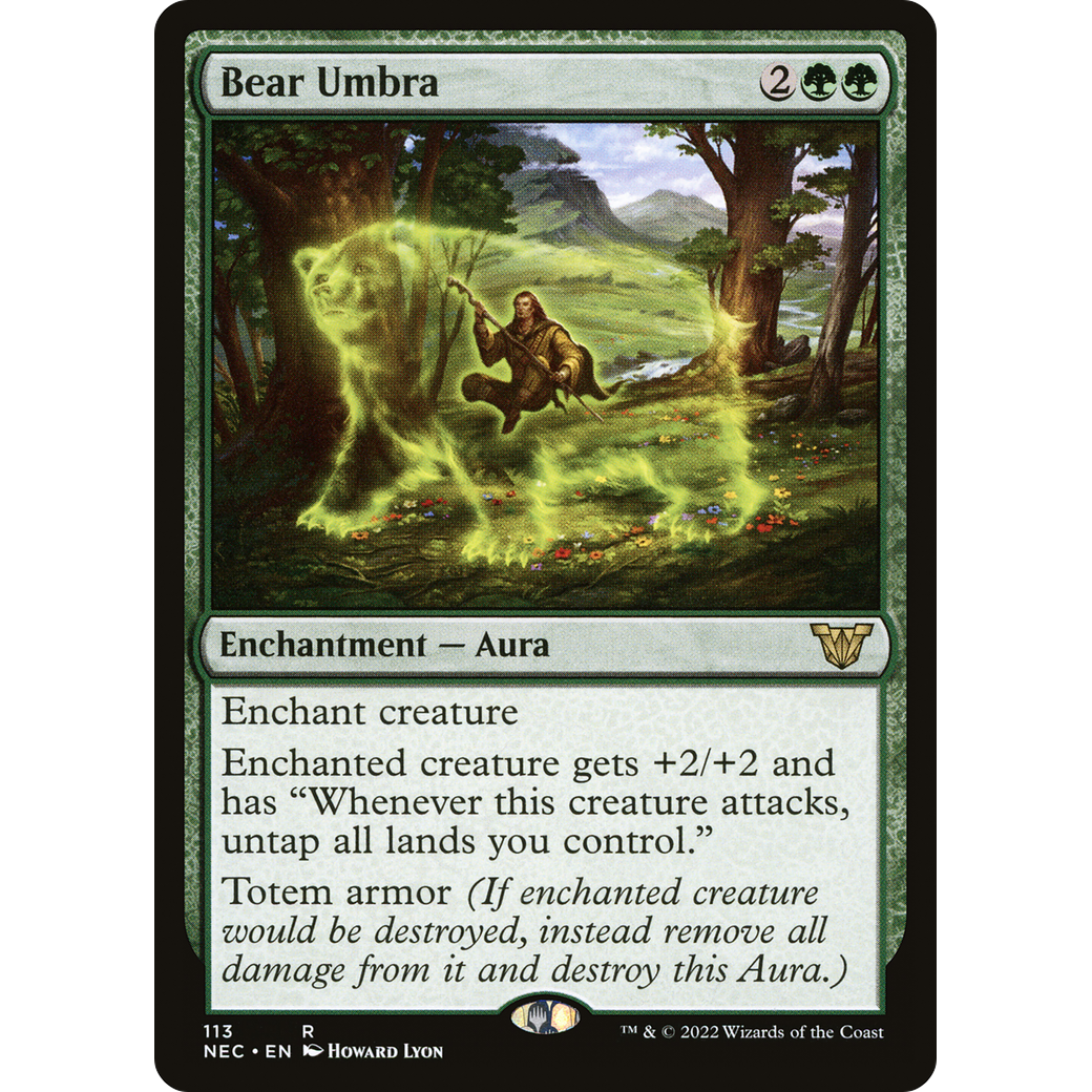 Bear Umbra (NEC-113) - Neon Dynasty Commander