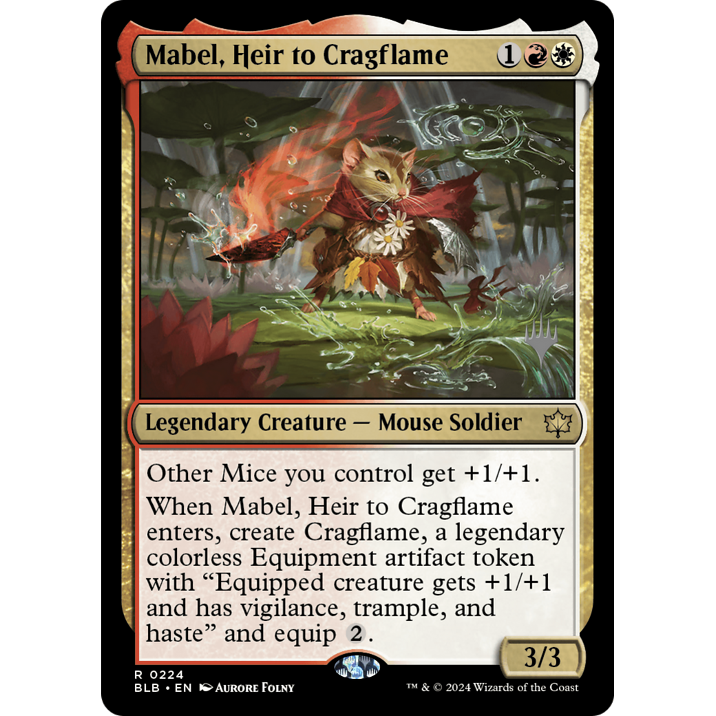 Mabel, Heir to Cragflame (PPBLB-224P) - Bloomburrow Promos Foil