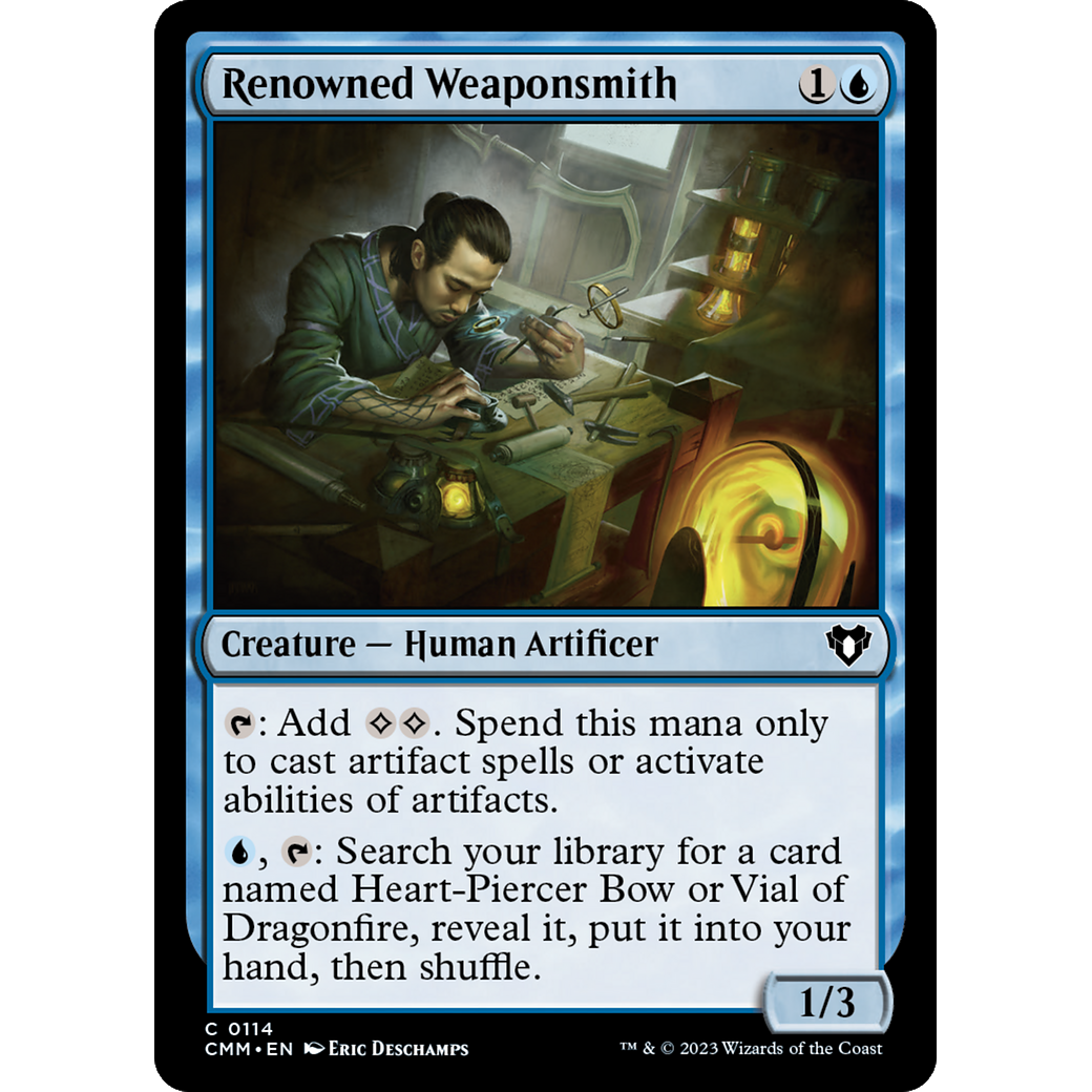 Renowned Weaponsmith (CMM-114) - Commander Masters Foil