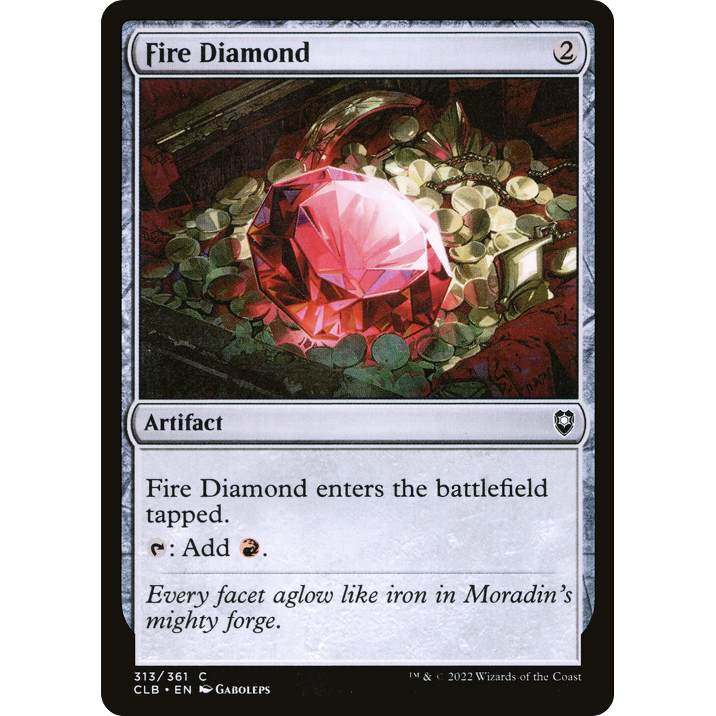 Fire Diamond (CLB-313) - Commander Legends: Battle for Baldur's Gate Foil