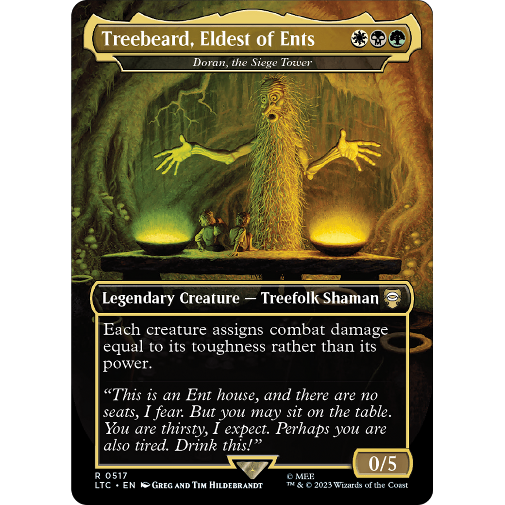 Doran, the Siege Tower (LTC-517) - Tales of Middle-earth Commander / Treebeard, Eldest of Ents (Borderless) Foil