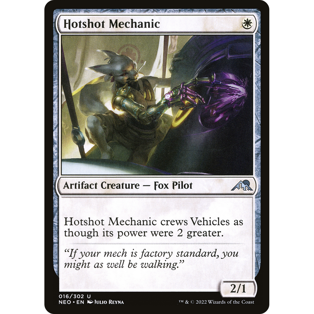 Hotshot Mechanic (NEO-016) - Kamigawa: Neon Dynasty