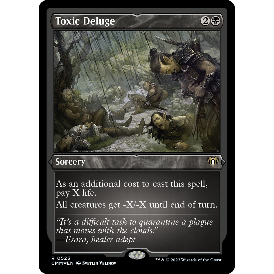 Toxic Deluge (CMM-523) - Commander Masters Etched Foil