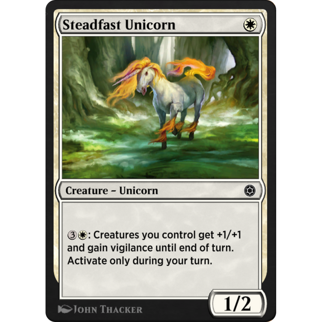 Steadfast Unicorn (HBG-104) - Alchemy Horizons: Baldur's Gate