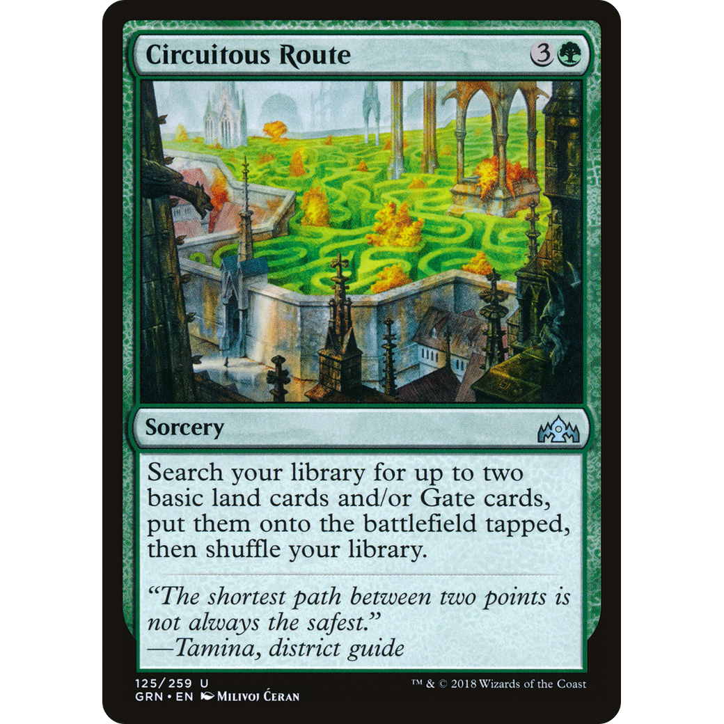 Circuitous Route (GRN-125) - Guilds of Ravnica Foil