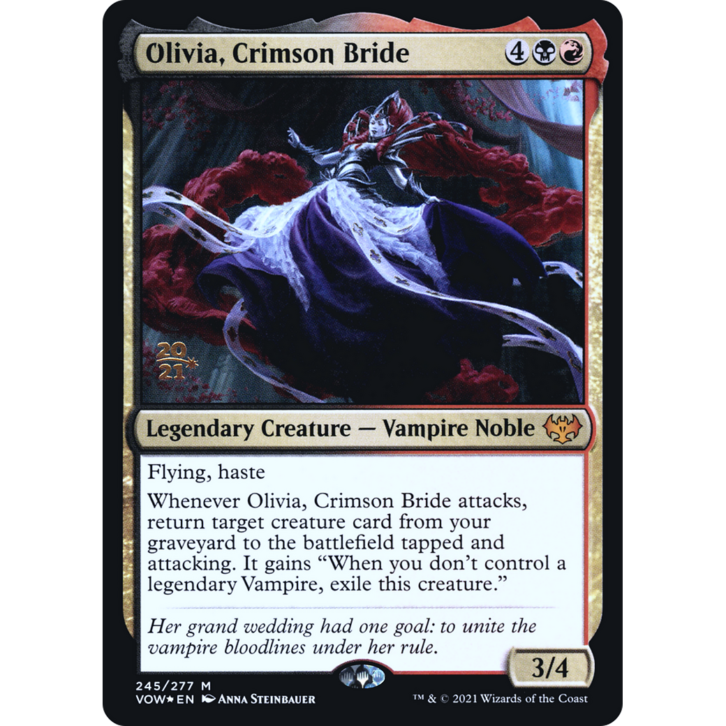 Olivia, Crimson Bride (PRE-245) - Innistrad: Crimson Vow Promos Foil