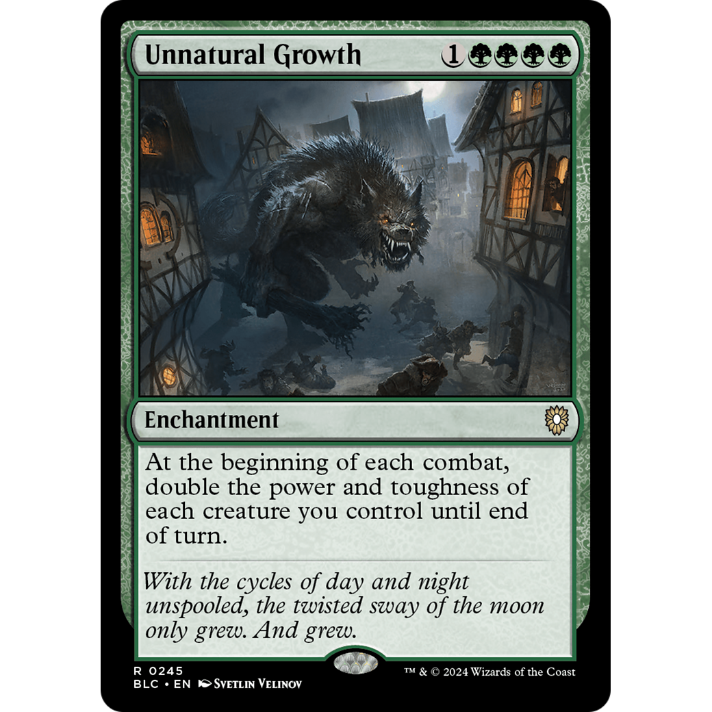 Unnatural Growth (BLC-245) - Bloomburrow Commander
