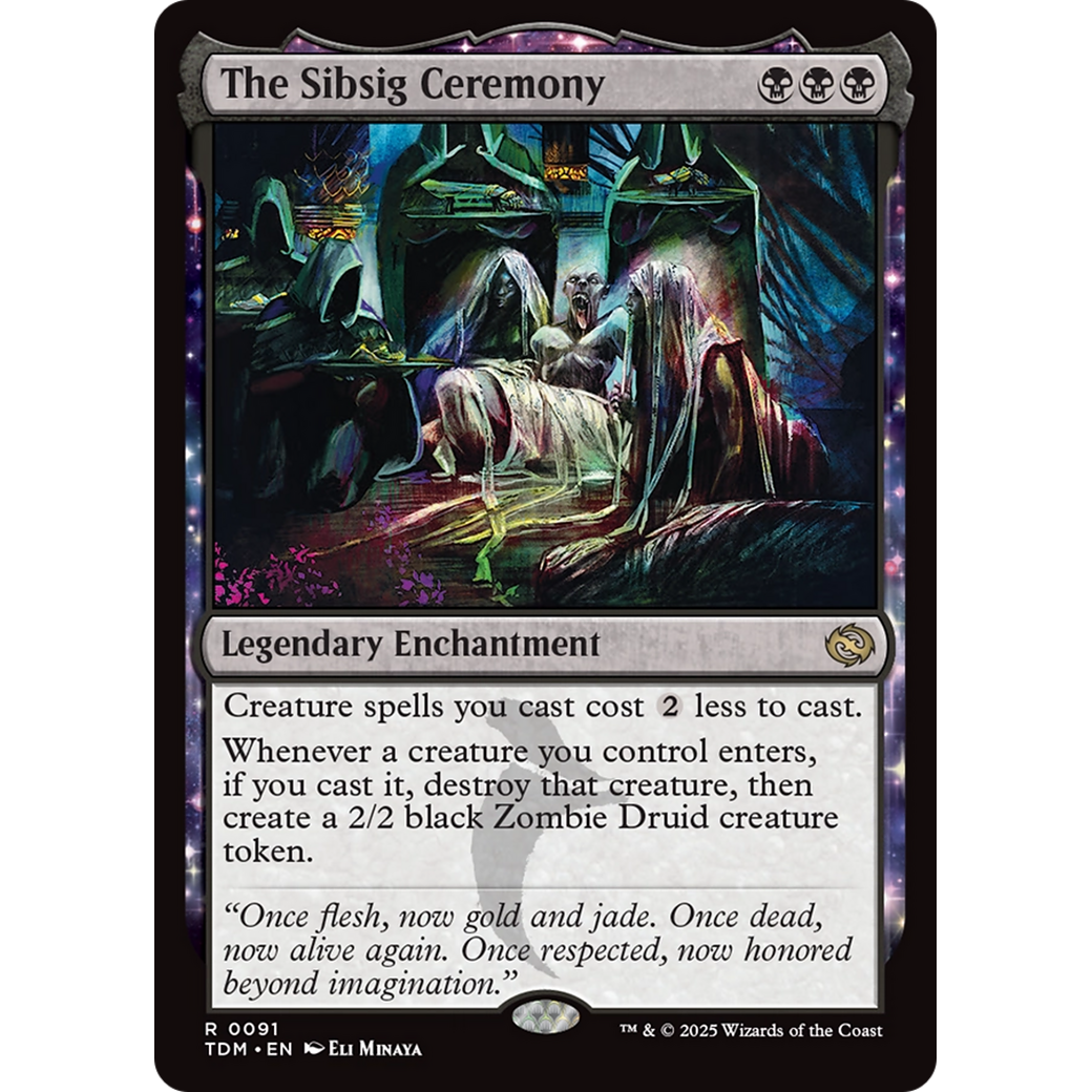 The Sibsig Ceremony (TDM-091) - Tarkir: Dragonstorm: (enchantment)