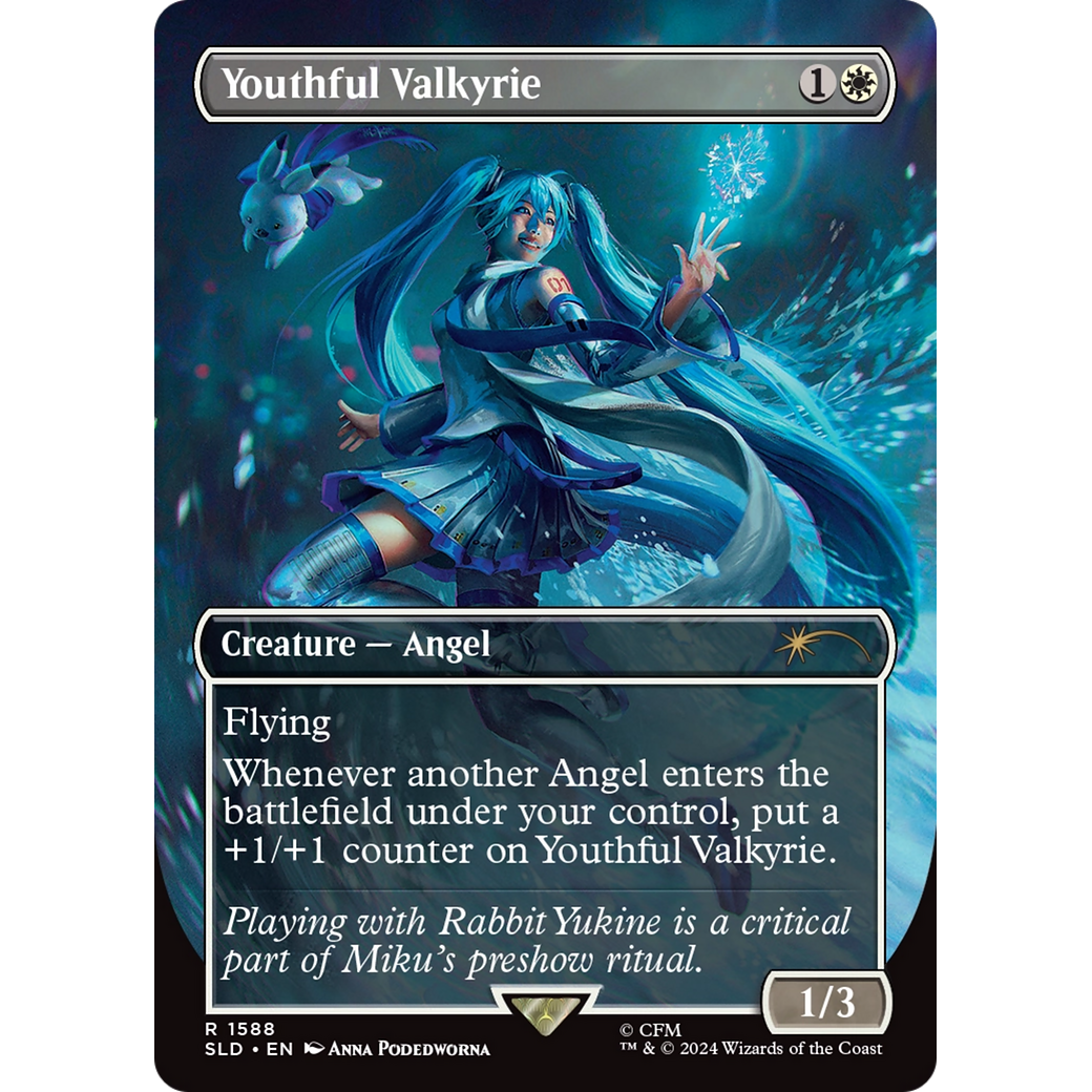 Youthful Valkyrie (SLD-1588) - Secret Lair Drop (Borderless)