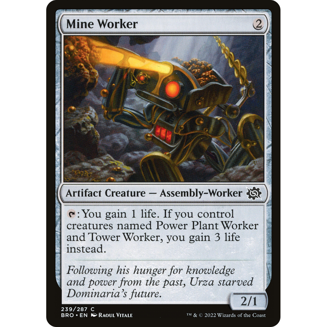 Mine Worker (BRO-239) - The Brothers' War Foil