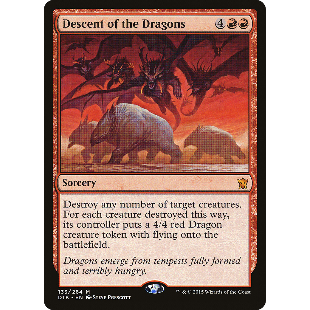 Descent of the Dragons (DTK-133) - Dragons of Tarkir Foil