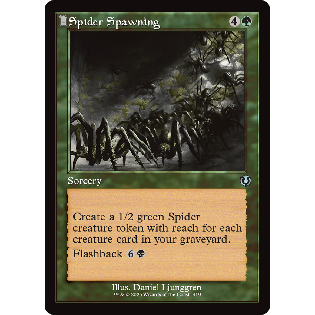 Spider Spawning (INR-419) - Innistrad Remastered: (tombstone)