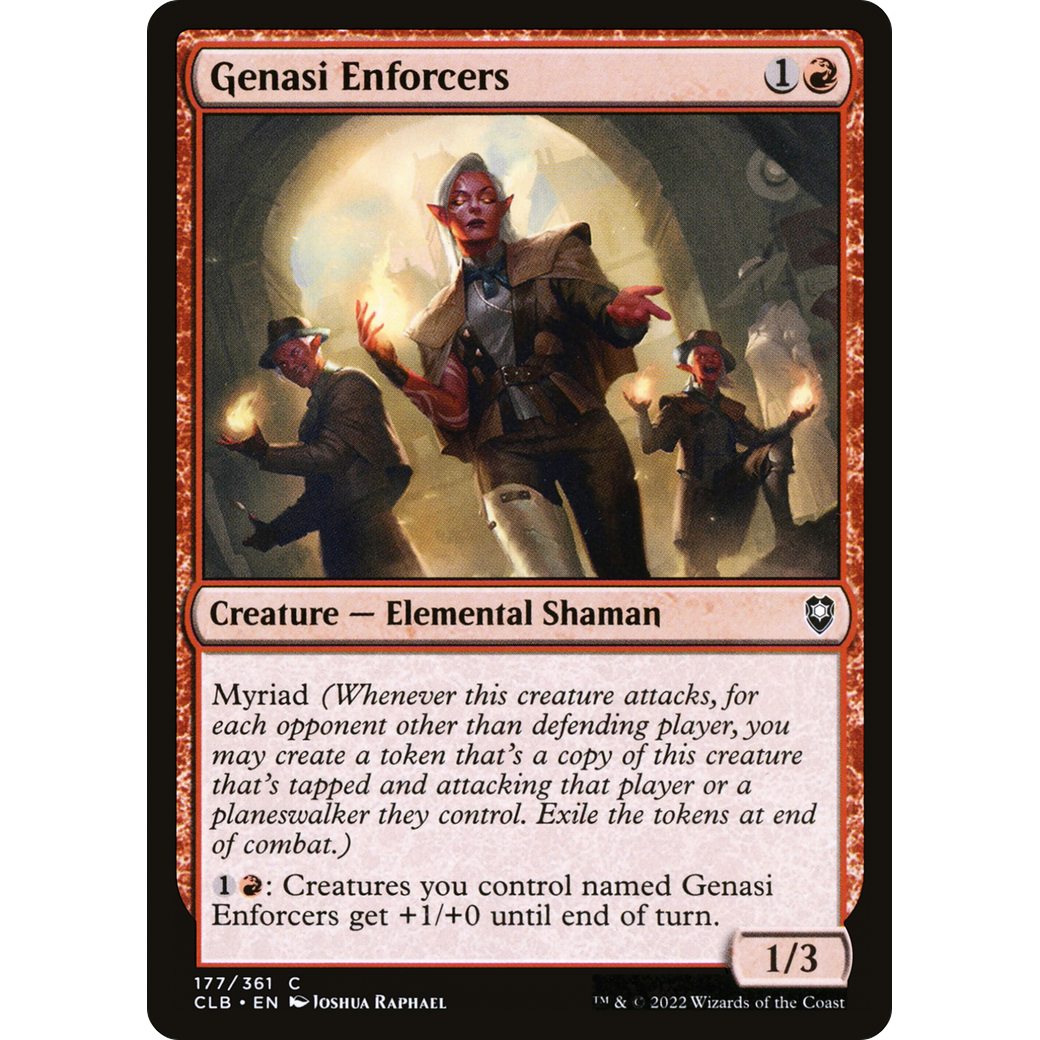Genasi Enforcers (CLB-177) - Commander Legends: Battle for Baldur's Gate Foil