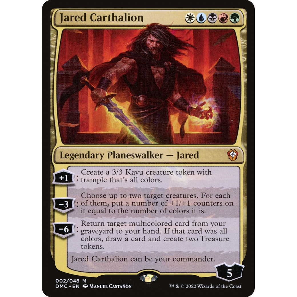 Jared Carthalion (DMC-002) - Dominaria United Commander