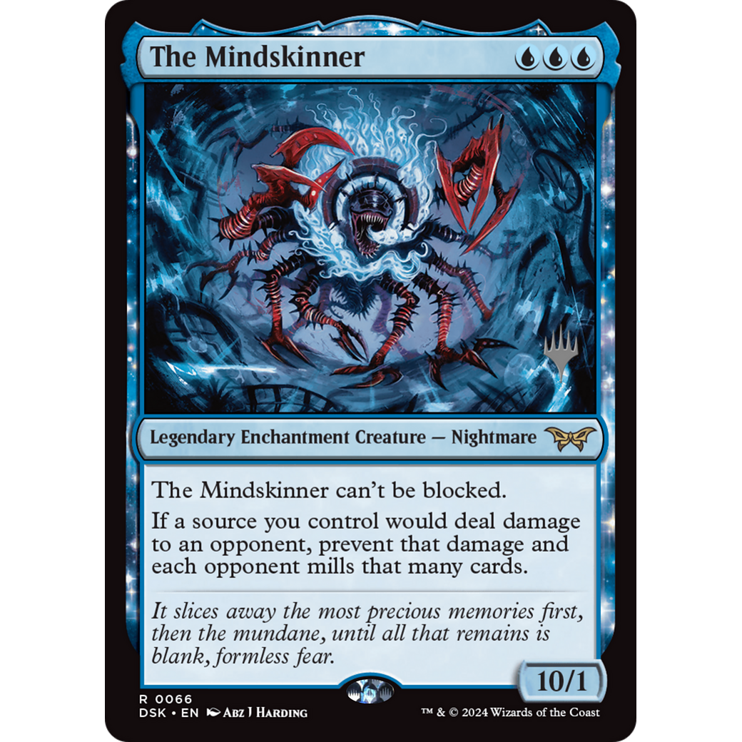 The Mindskinner (PPDSK-66P) - Duskmourn: House of Horror Promos: (enchantment) Foil