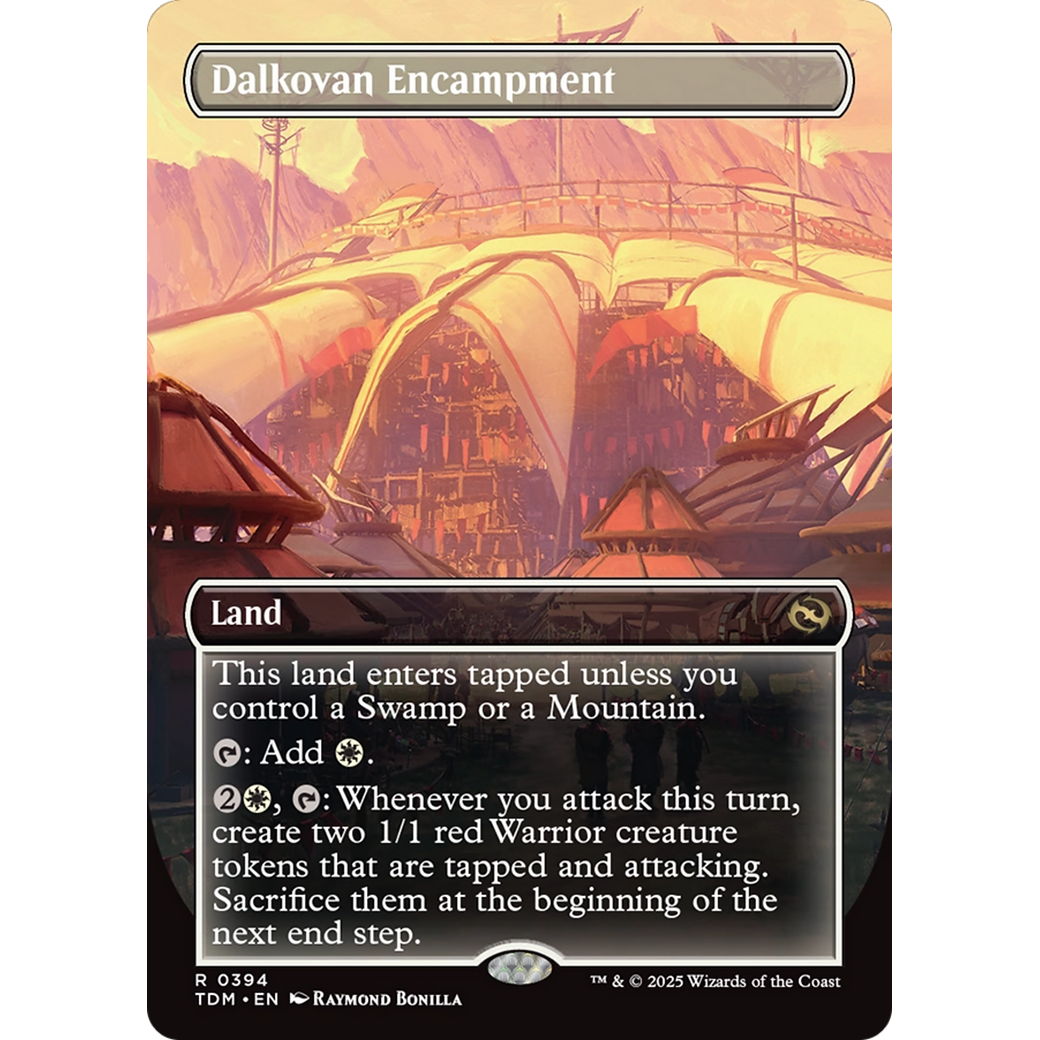 Dalkovan Encampment (TDM-394) - Tarkir: Dragonstorm (Borderless) Foil