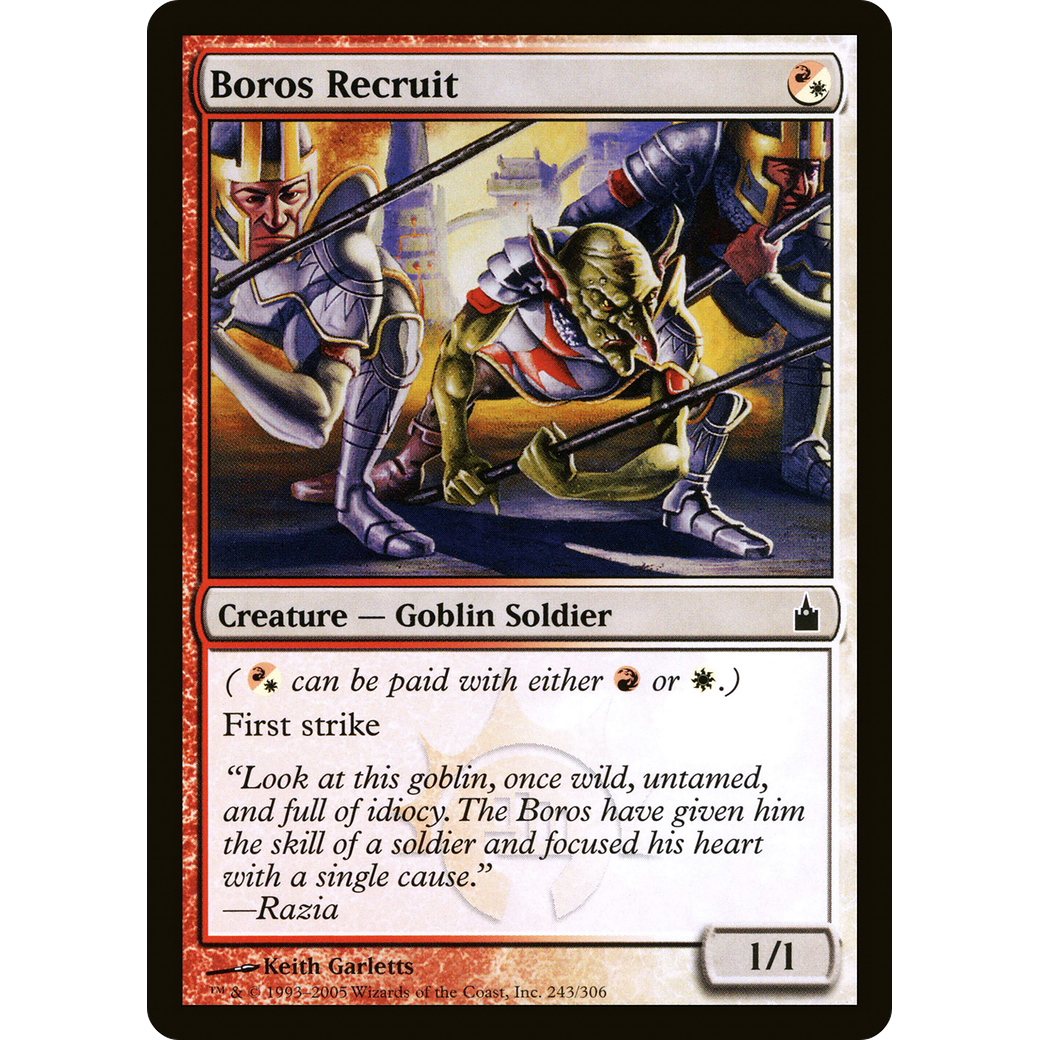 Boros Recruit (RAV-243) - Ravnica: City of Guilds Foil
