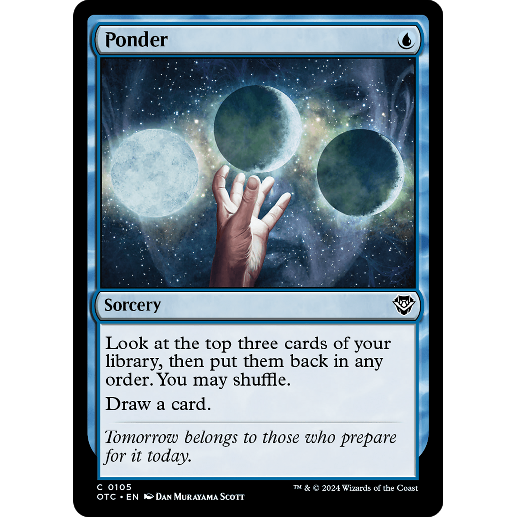 Ponder (OTC-105) - Outlaws of Thunder Junction Commander