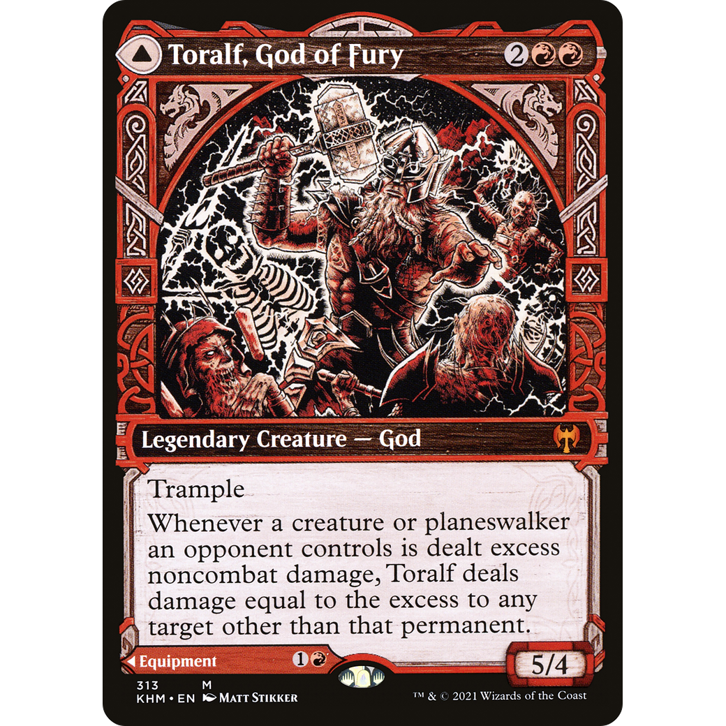 Toralf, God of Fury (Showcase) (KHM-313) - Kaldheim: (Showcase)