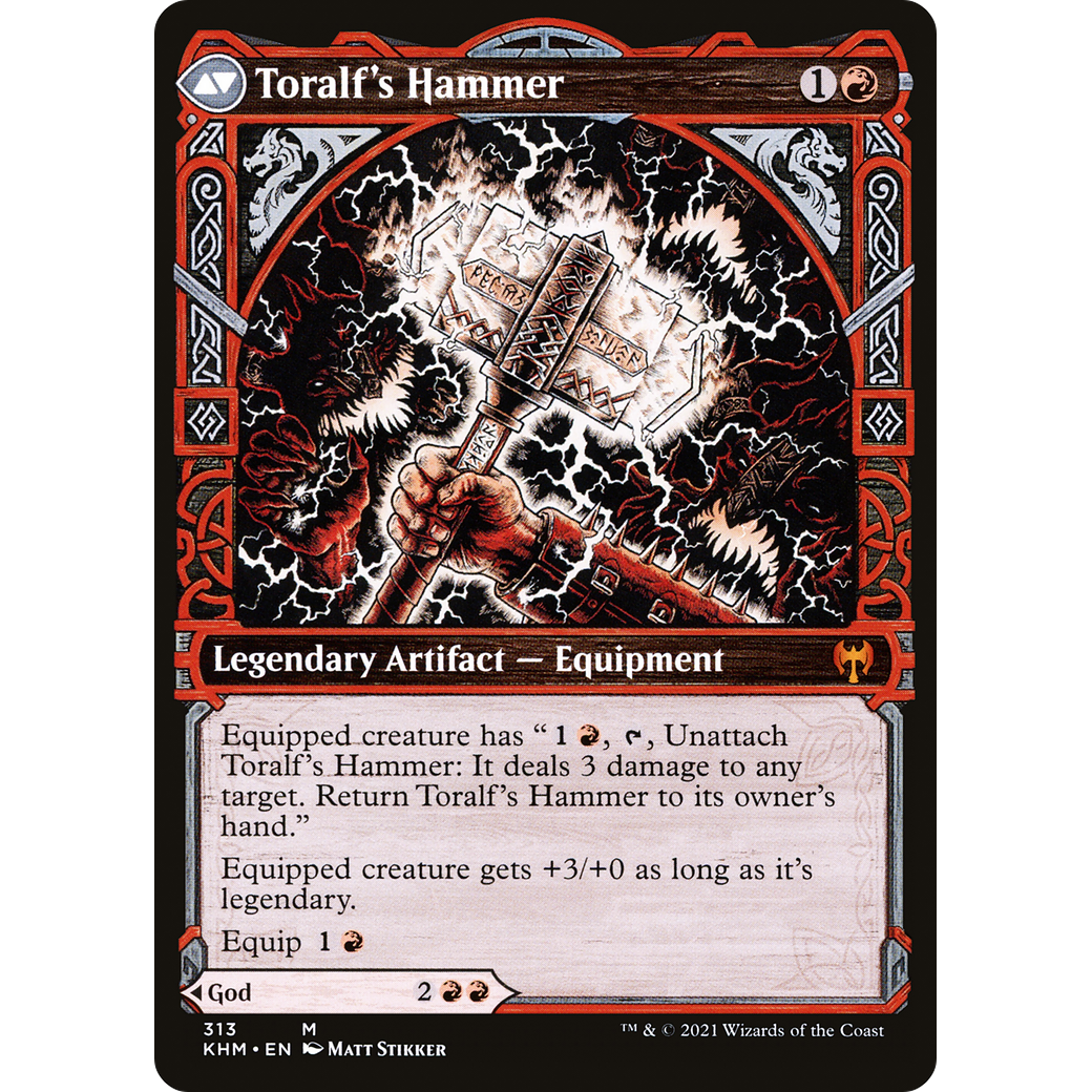 Toralf, God of Fury (Showcase) (KHM-313) - Kaldheim: (Showcase) Foil
