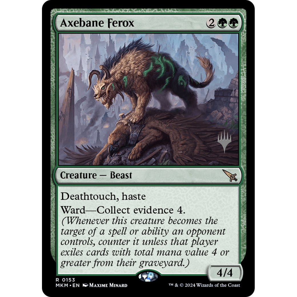 Axebane Ferox (PPMKM-153P) - Murders at Karlov Manor Promos Foil