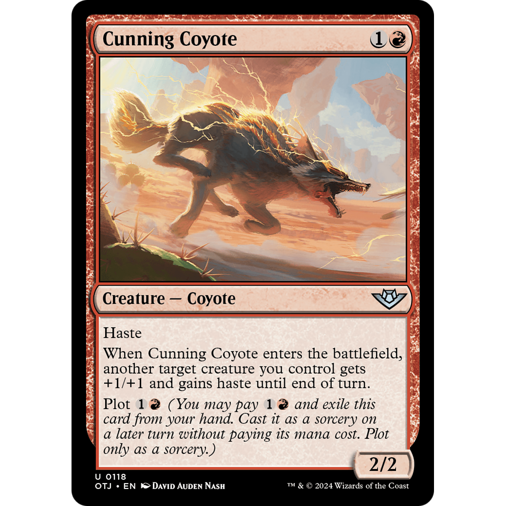 Cunning Coyote (OTJ-118) - Outlaws of Thunder Junction Foil