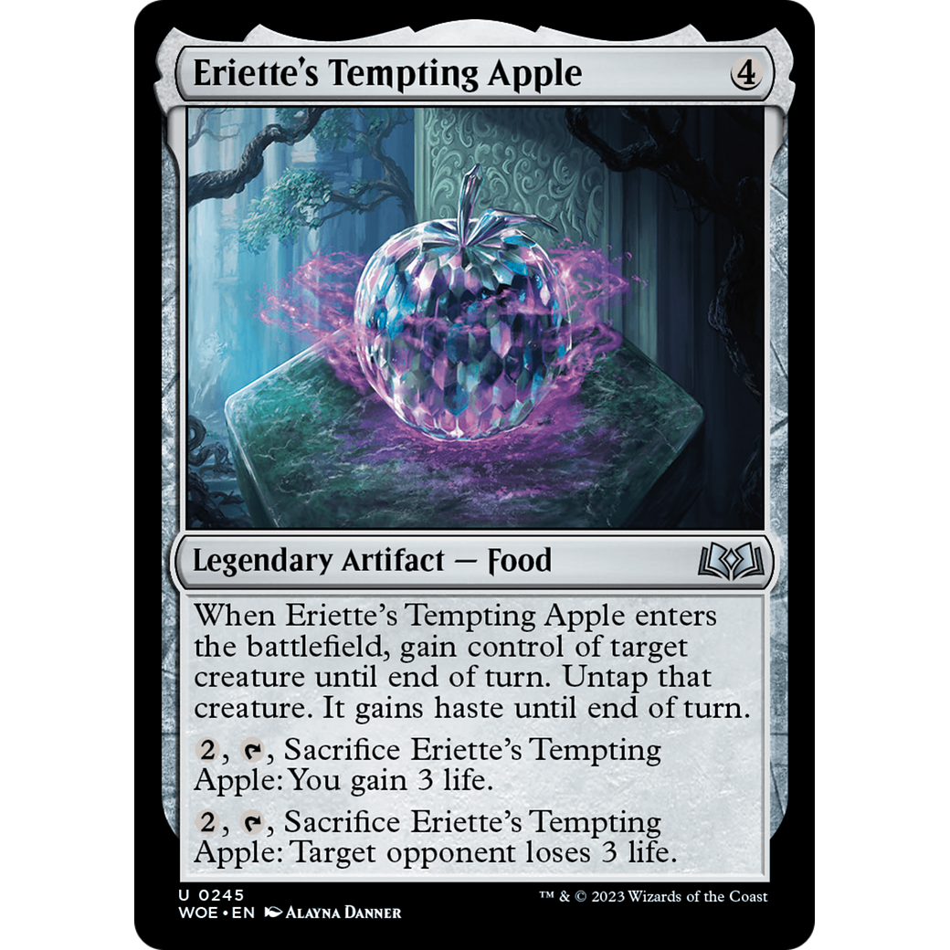 Eriette's Tempting Apple (WOE-245) - Wilds of Eldraine Foil