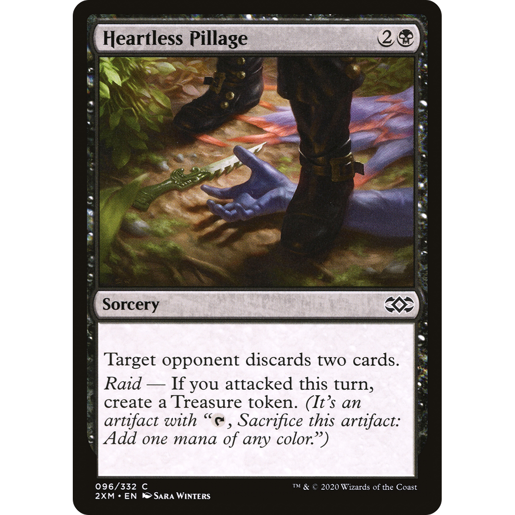 Heartless Pillage (2XM-096) - Double Masters Foil