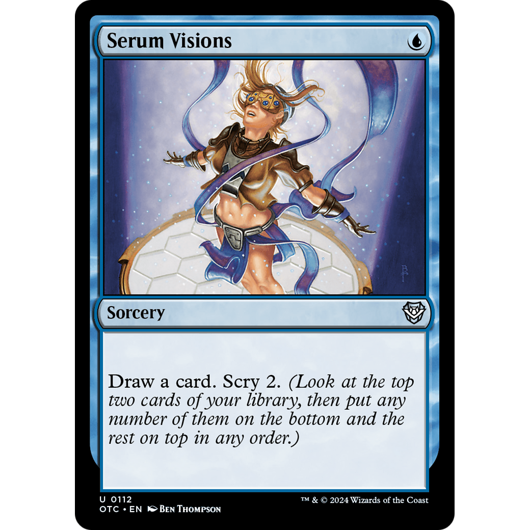 Serum Visions (OTC-112) - Outlaws of Thunder Junction Commander