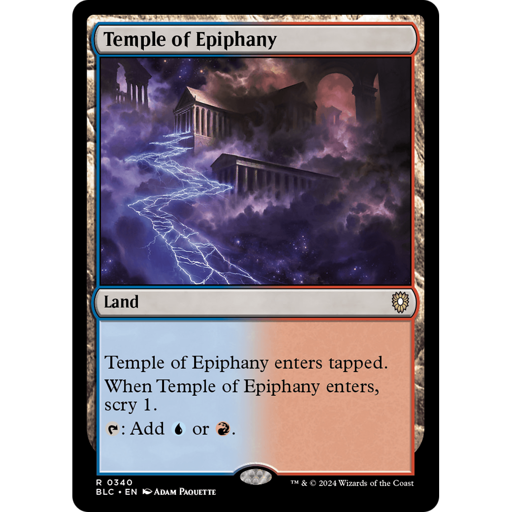 Temple of Epiphany (BLC-340) - Bloomburrow Commander