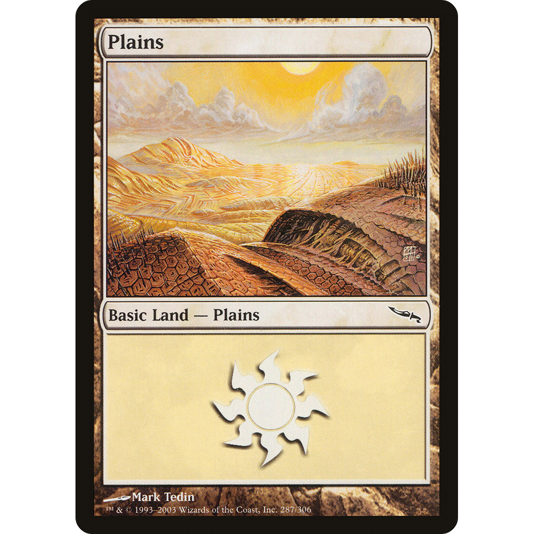 Plains (287) (MRD-287) - Mirrodin Foil