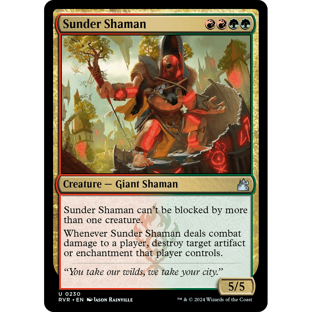 Sunder Shaman (RVR-230) - Ravnica Remastered