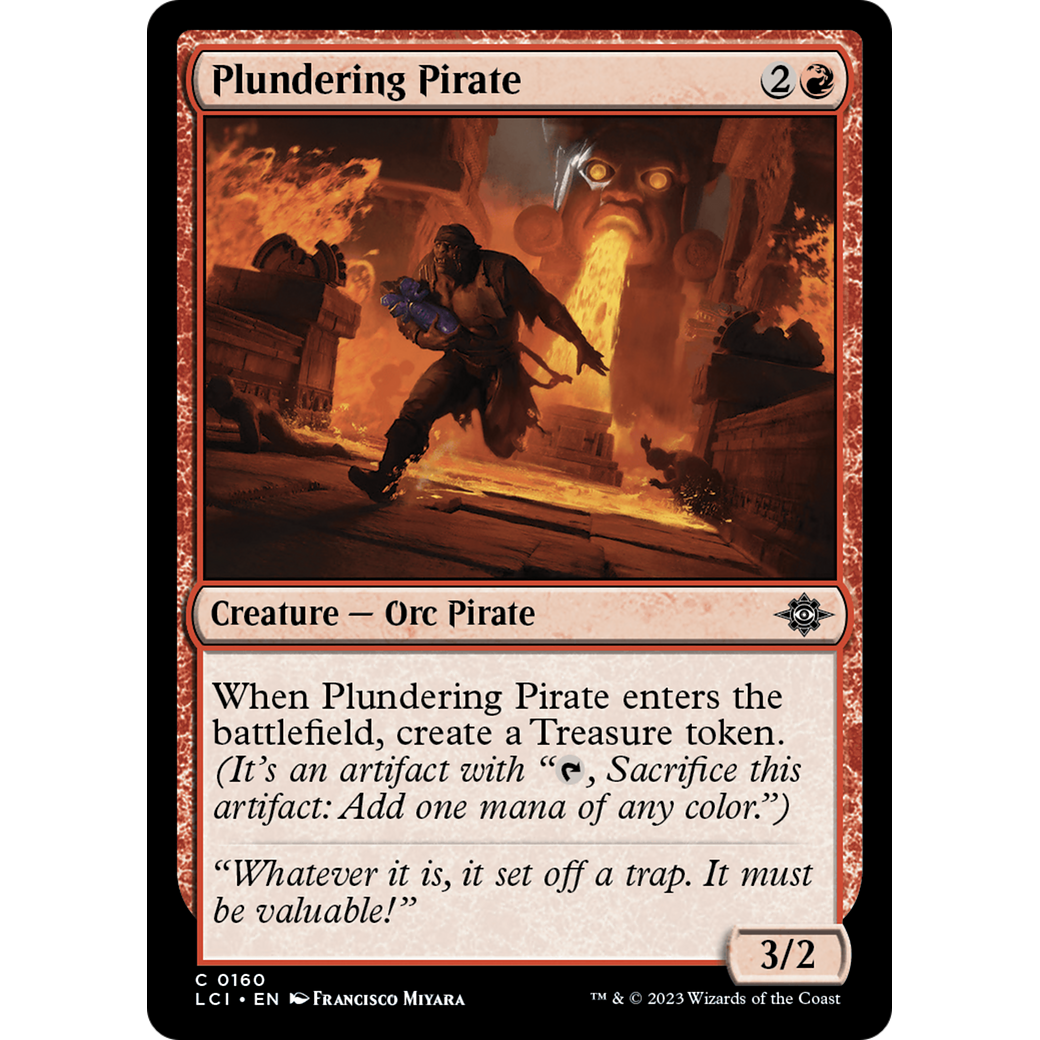 Plundering Pirate (LCI-160) - The Lost Caverns of Ixalan Foil