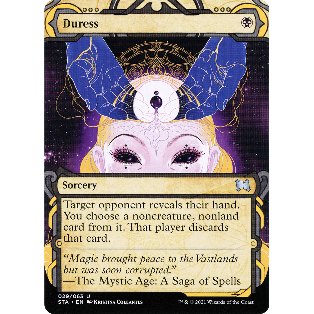 Duress (STA-029) - Strixhaven Mystical Archive: (Showcase) (Borderless) Foil