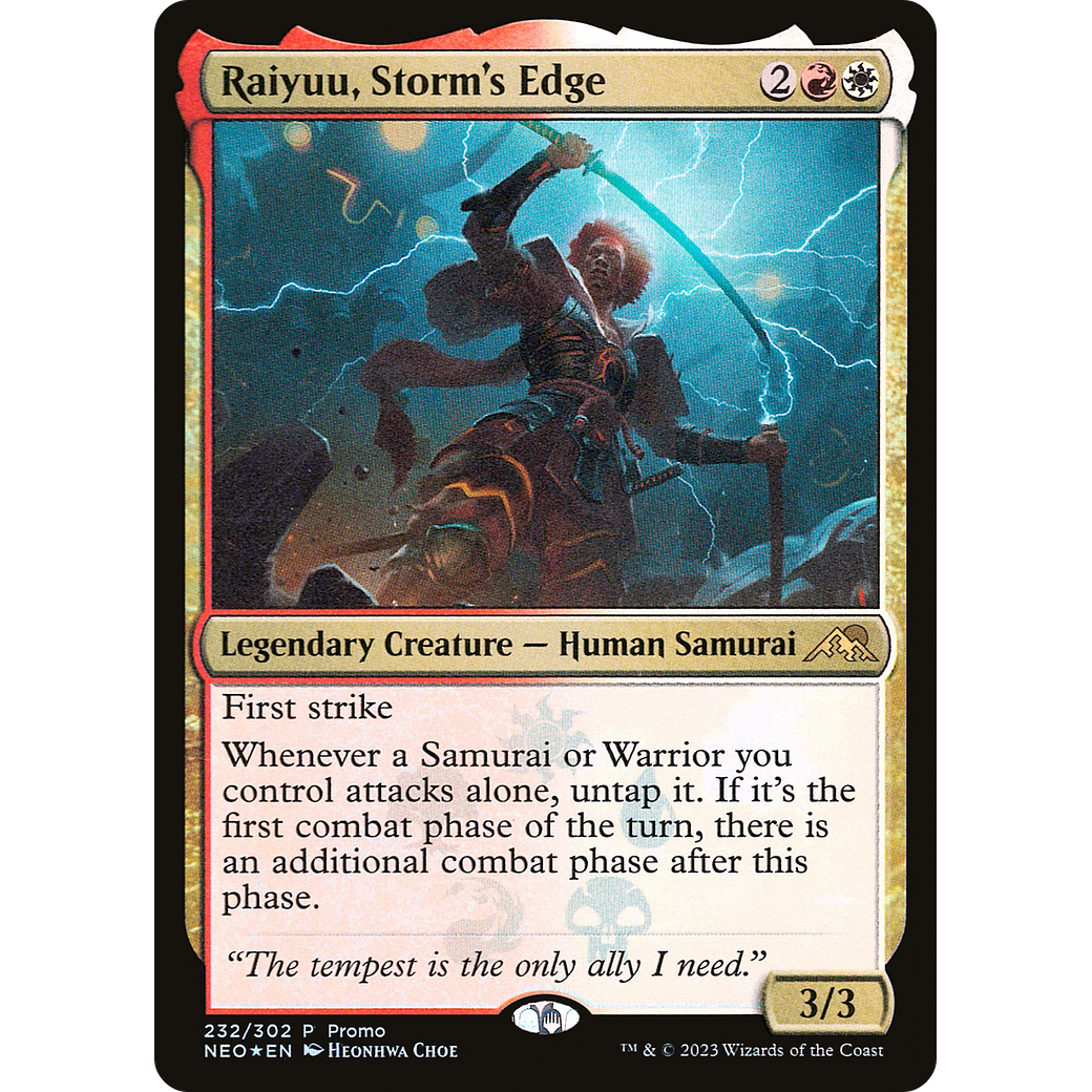 Raiyuu, Storm's Edge (MEDIA-232★) - Kamigawa: Neon Dynasty Promos Foil