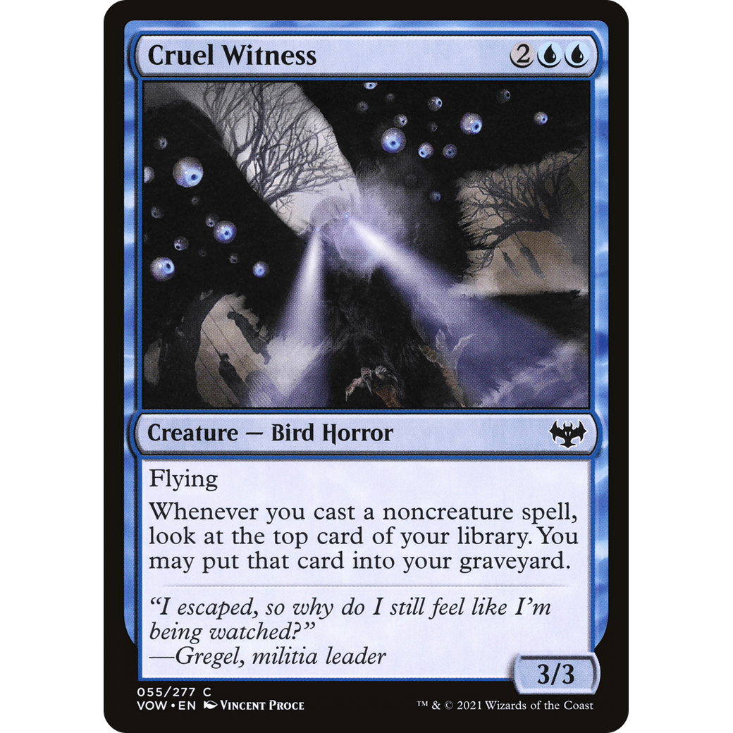 Cruel Witness (VOW-055) - Innistrad: Crimson Vow Foil