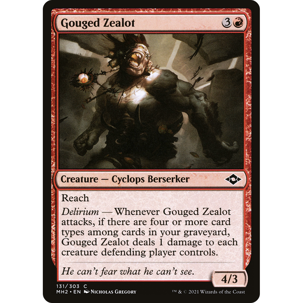 Gouged Zealot (MH2-131) - Modern Horizons 2 Foil