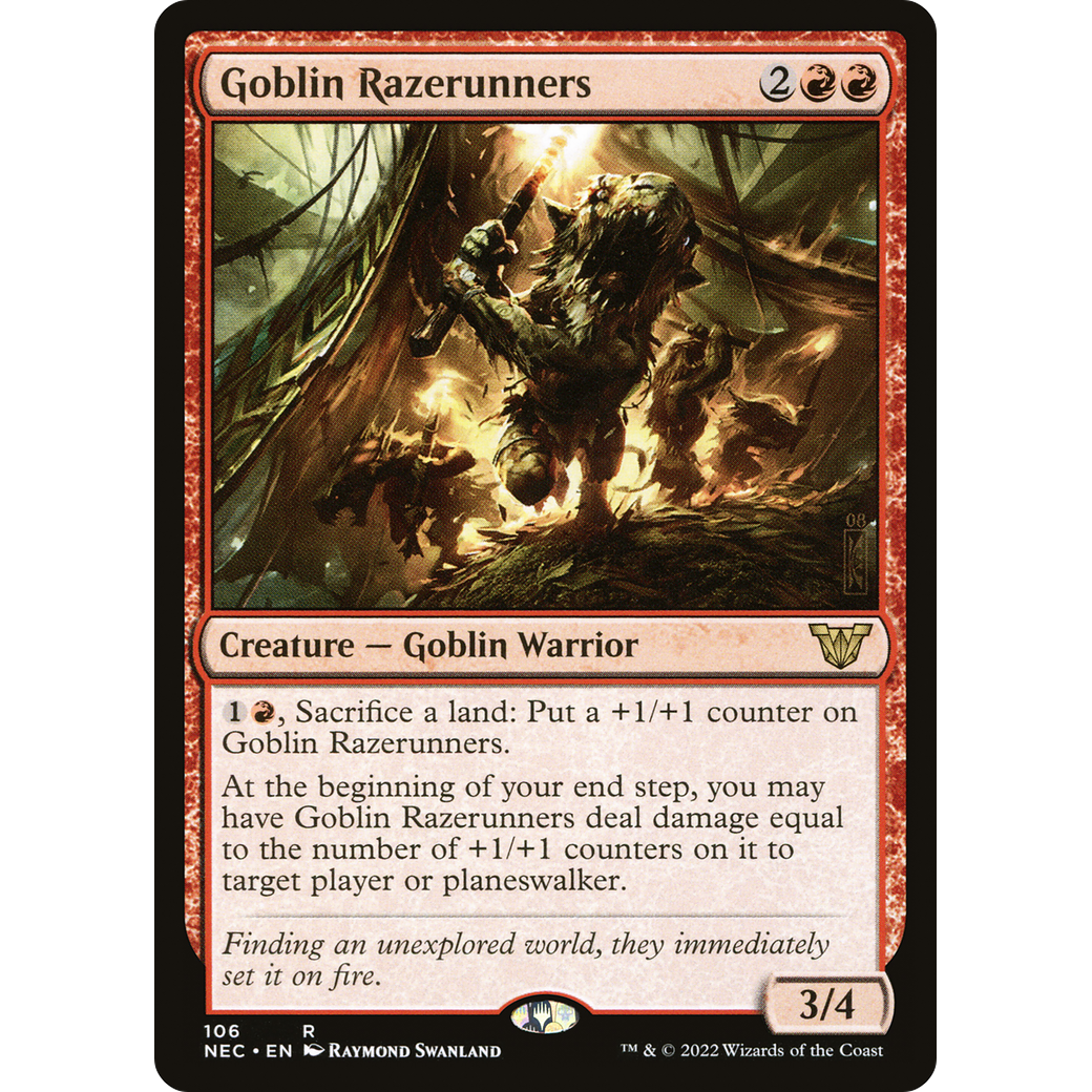 Goblin Razerunners (NEC-106) - Neon Dynasty Commander