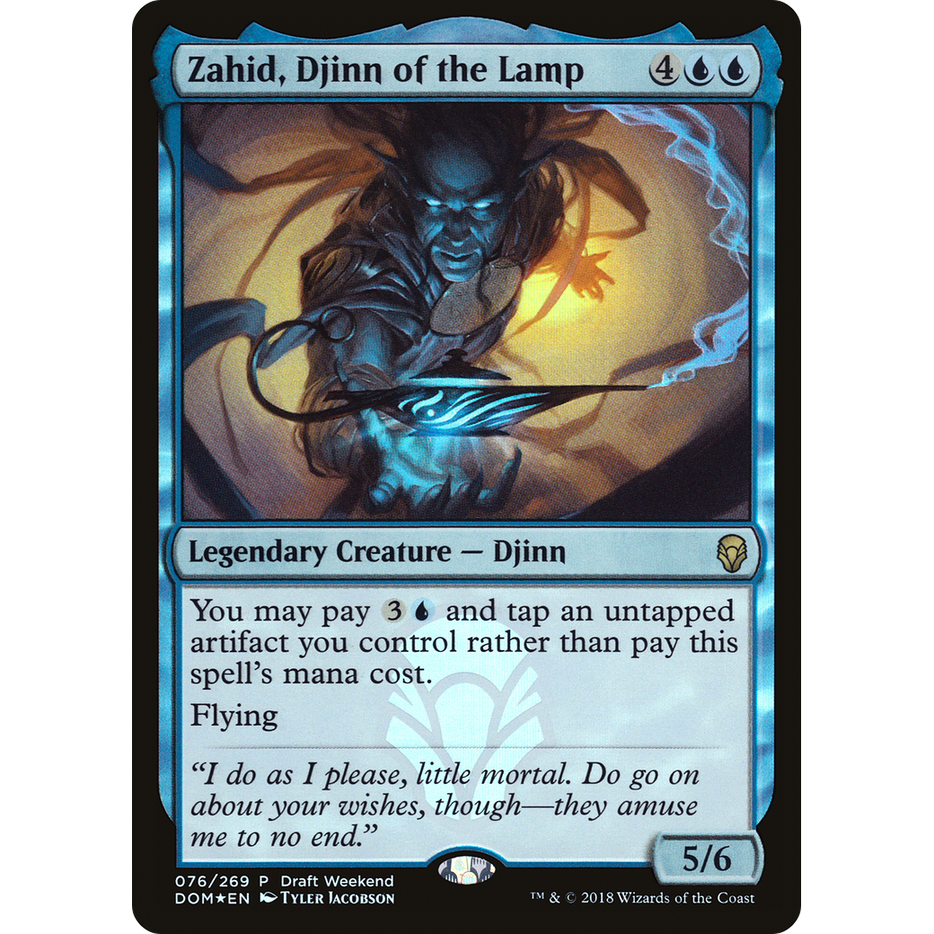 Zahid, Djinn of the Lamp (Draft Weekend) (LARP-076) - Dominaria Promos Foil