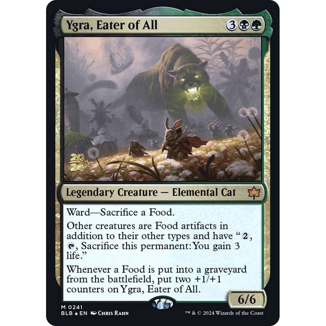 Ygra, Eater of All (PRE-241S) - Bloomburrow Promos Foil