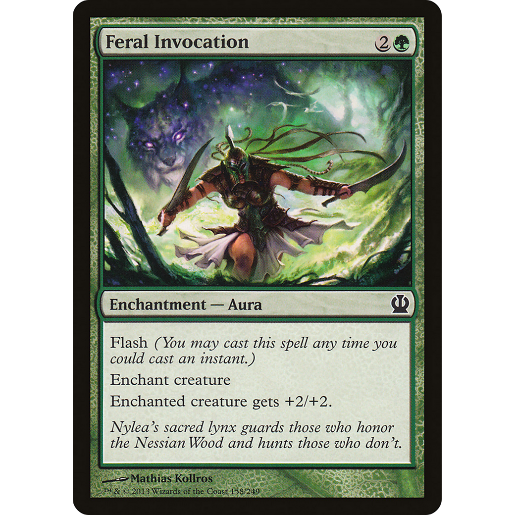 Feral Invocation (THS-158) - Theros Foil