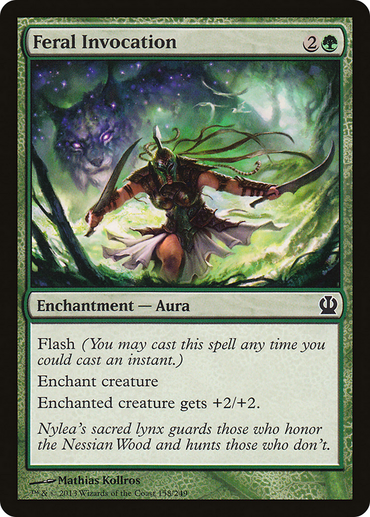 Feral Invocation (THS-158) - Theros Foil