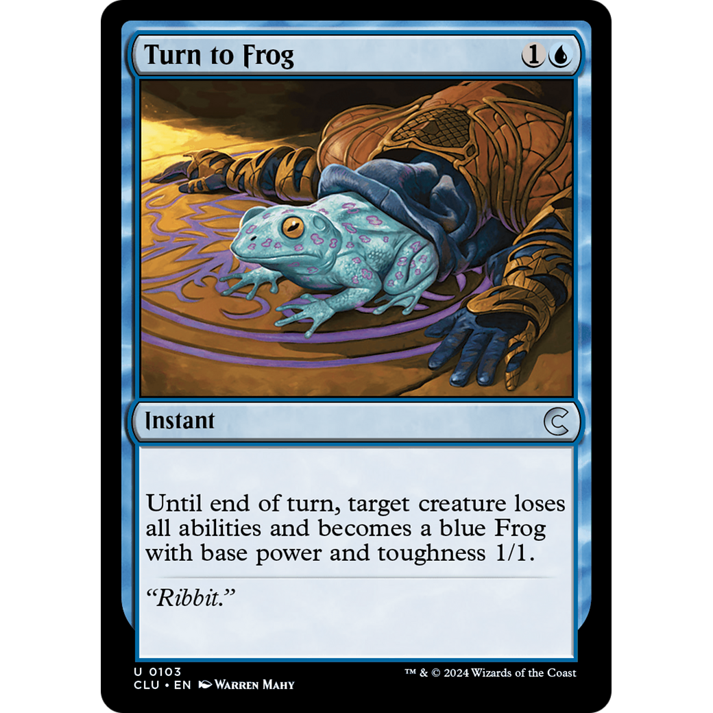 Turn to Frog (CLU-103) - Ravnica: Clue Edition