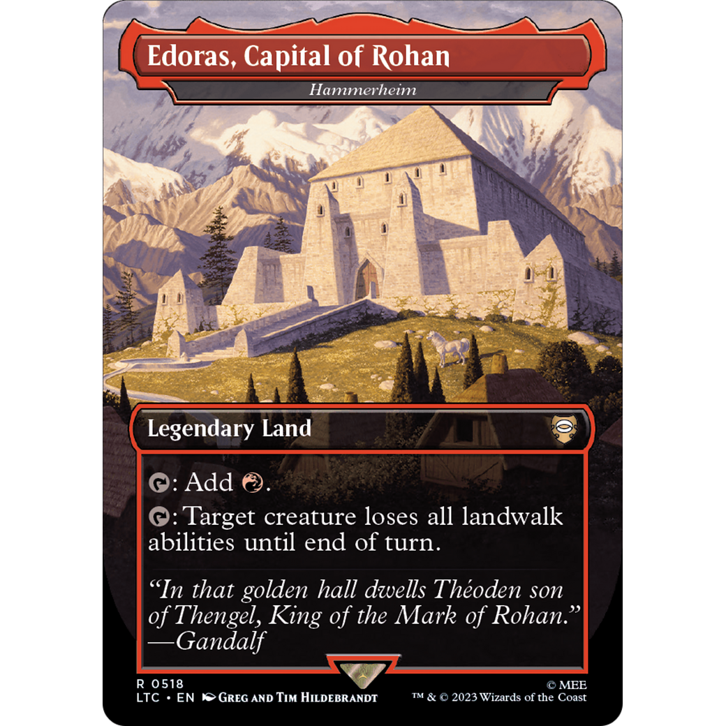 Hammerheim (LTC-518) - Tales of Middle-earth Commander / Edoras, Capital of Rohan (Borderless)
