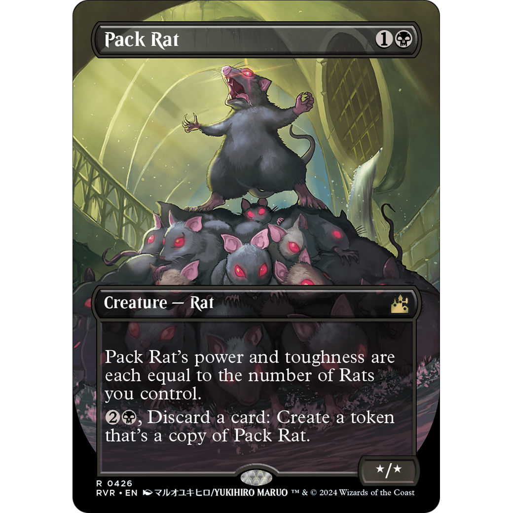 Pack Rat (RVR-426) - Ravnica Remastered (Borderless) Foil
