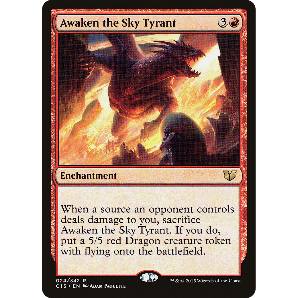 Awaken the Sky Tyrant (C15-024) - Commander 2015