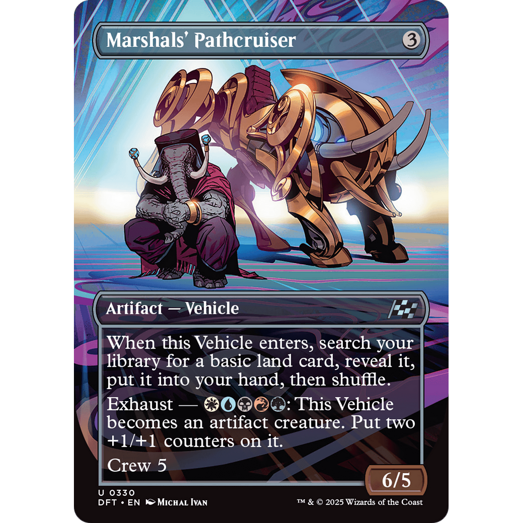 Marshals' Pathcruiser (DFT-330) - Aetherdrift (Borderless) Foil