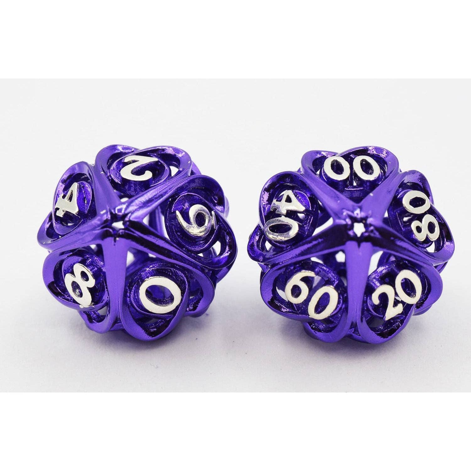 Hollow Hearts: Purple - Metal RPG Dice Set